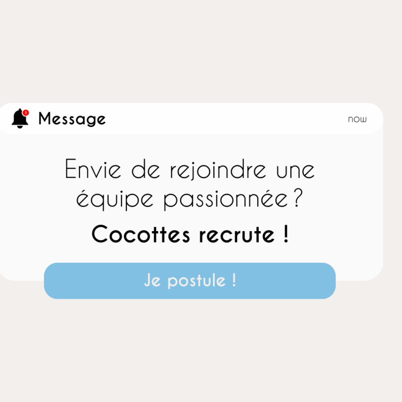 Rejoignez l’aventure Cocottes !